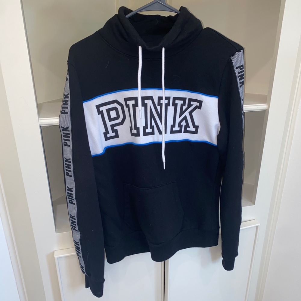 Pink cow neck sweatshirt